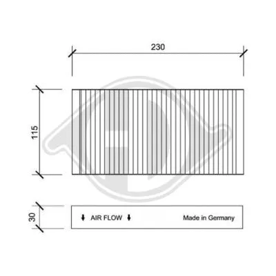 Filter, cabin air (DCI0133)