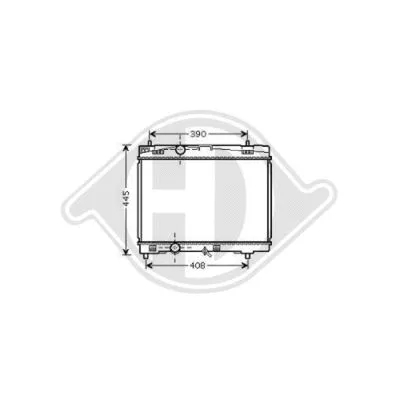 Radiator, engine cooling (DCM3269)