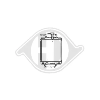 Radiator, engine cooling (DCM3273)