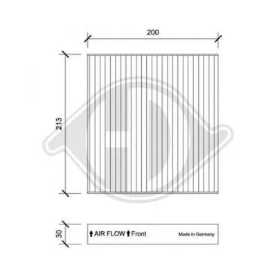 Filter, cabin air (DCI1222)