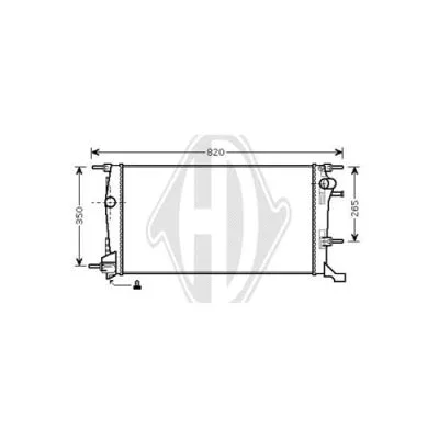 Radiator, engine cooling (DCM2946)