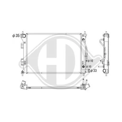 Radiator, engine cooling (DCM3739)