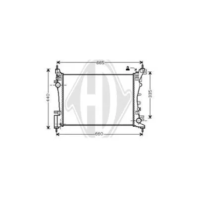 Radiator, engine cooling (DCM2710)