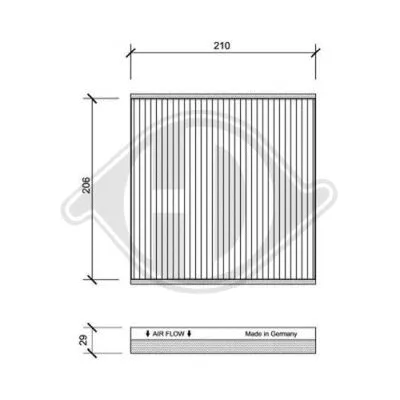 Filter, cabin air (DCI1070)