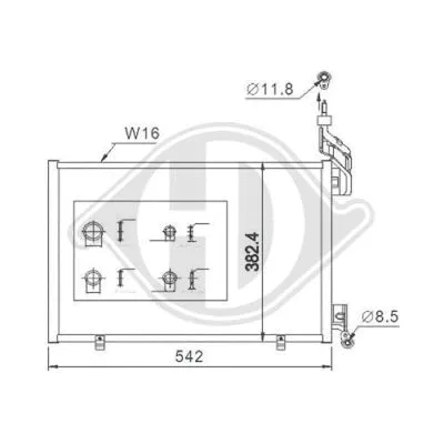 Condenser, air conditioning (DCC1179)