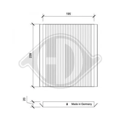 Filter, cabin air (DCI0204)