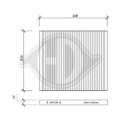 Filter, cabin air (DCI0141)