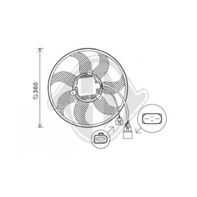 Fan, engine cooling (DCL1230)