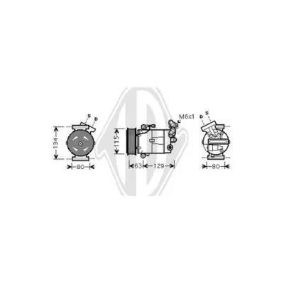 Compressor, air conditioning (DCK1489)