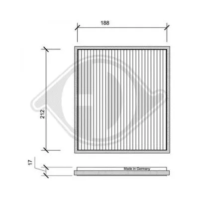 Filter, cabin air (DCI1100)