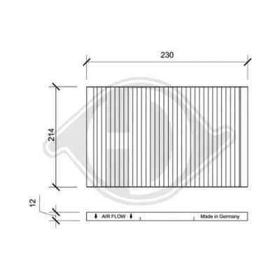 Filter, cabin air (DCI0048)