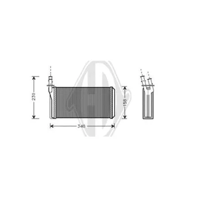 Heat Exchanger, interior heating (DCM1270)