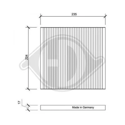 Filter, cabin air (DCI0044)