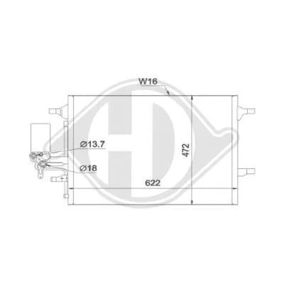 Condenser, air conditioning (DCC1873)