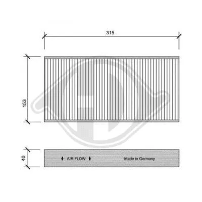 Filter, cabin air (DCI1112)