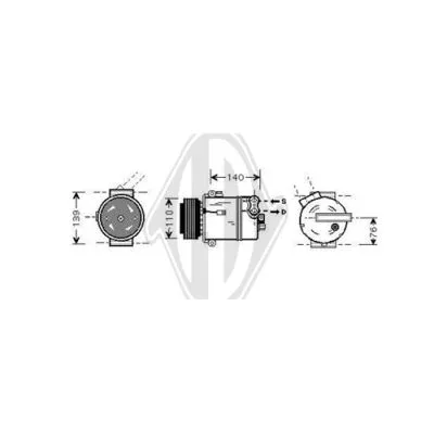 Compressor, air conditioning (DCK1416)