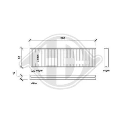 Filter, cabin air (DCI0189S)