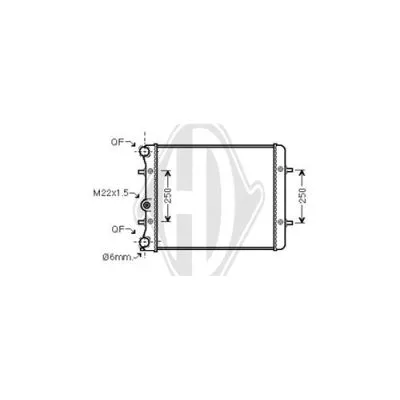 Radiator, engine cooling (DCM3426)