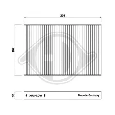Filter, cabin air (DCI0170)