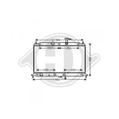 Radiator, engine cooling (DCM3780)