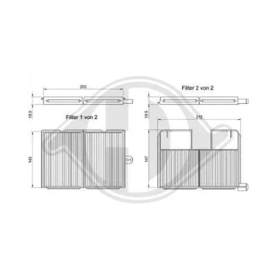 Filter, cabin air (DCI0803S)