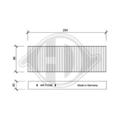 Filter, cabin air (DCI0086)