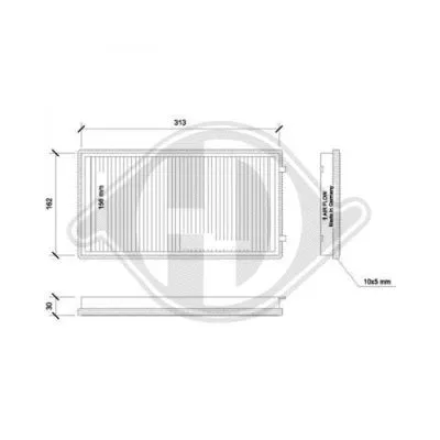 Filter, cabin air (DCI0093S)