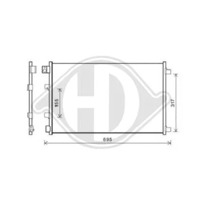 Condenser, air conditioning (DCC1115)