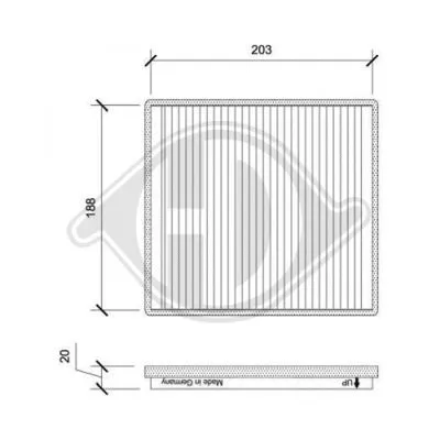 Filter, cabin air (DCI1200)