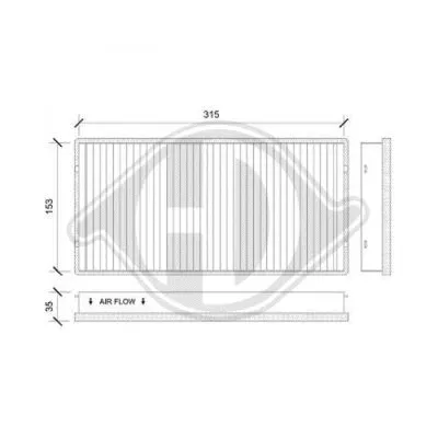 Filter, cabin air (DCI0194)