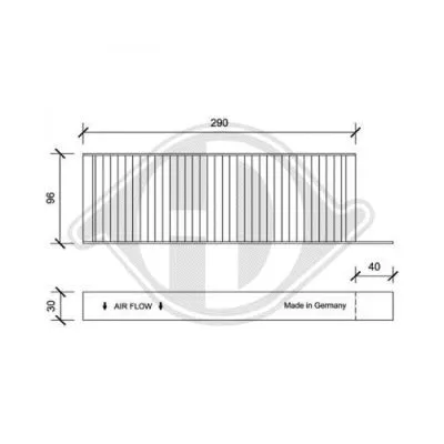 Filter, cabin air (DCI0158S)
