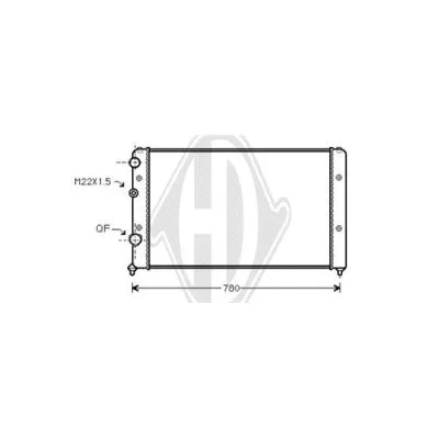 Radiator, engine cooling (DCM3416)