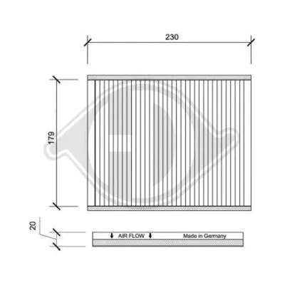 Filter, cabin air (DCI0090)