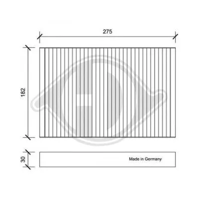 Filter, cabin air (DCI0168)