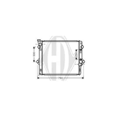 Radiator, engine cooling (DCM3314)