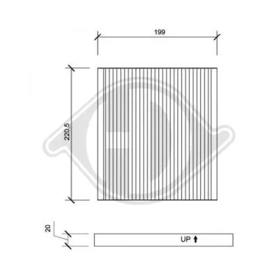Filter, cabin air (DCI0102)