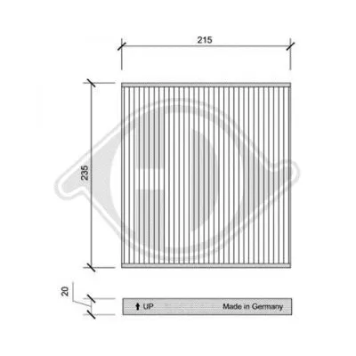 Filter, cabin air (DCI0138)