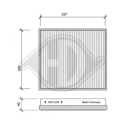 Filter, cabin air (DCI1083)