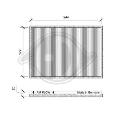 Filter, cabin air (DCI0161)
