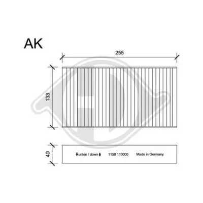 Filter, cabin air (DCI1150S)
