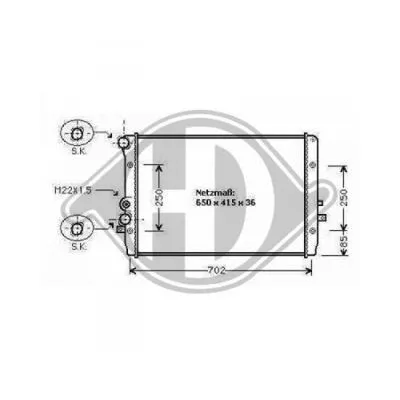 Radiator, engine cooling (DCM3437)