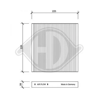 Filter, cabin air (DCI1106)