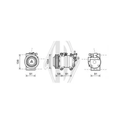 Compressor, air conditioning (DCK1199)