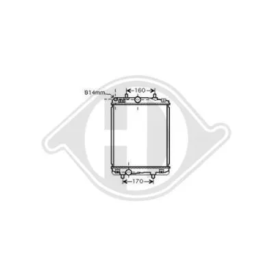 Radiator, engine cooling (DCM3271)