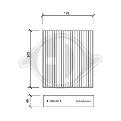 Filter, cabin air (DCI1124)