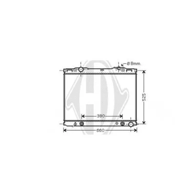 Radiator, engine cooling (DCM3803)
