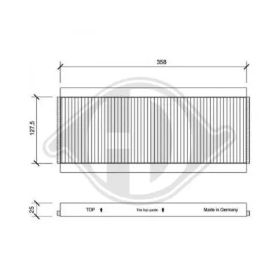 Filter, cabin air (DCI0059)