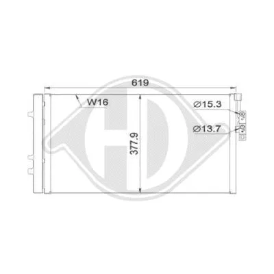 Condenser, air conditioning (DCC1580)