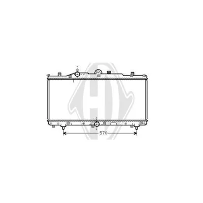 Radiator, engine cooling (DCM1930)