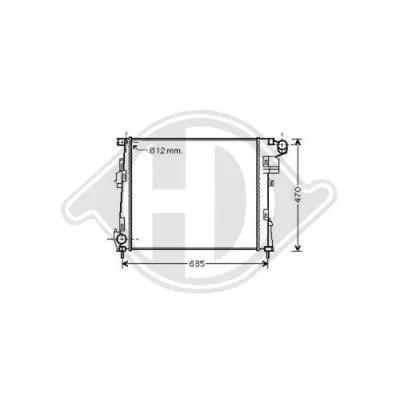 Radiator, engine cooling (DCM2953)